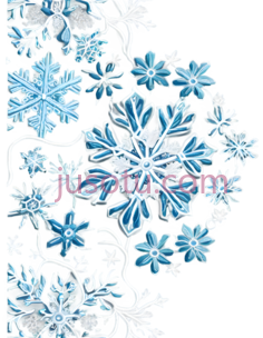 雪花,刺绣,蓝色PNG
