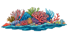 珊瑚礁, PNG