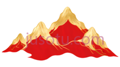 火焰山,插画,黄色,红色PNG