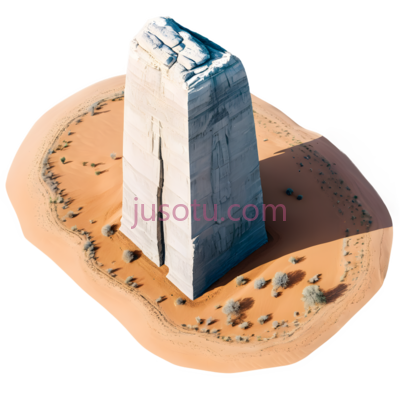 石碑,现代3D,白色, PNG
