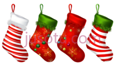 袜子,条纹,雪花,圆点,绿白PNG