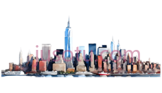 纽约天际线PNG