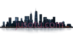 城市天际线,夜景PNG