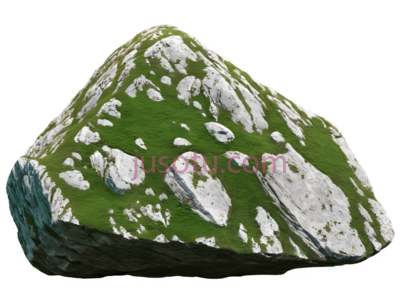 岩石,苔藓, PNG