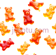 小熊软糖,卡通,红色,黄色PNG
