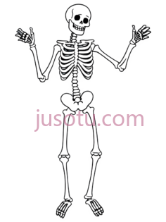 抑郁骨架PNG