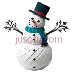 雪人,纸糊PNG
