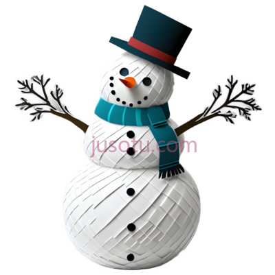 雪人,纸糊, PNG