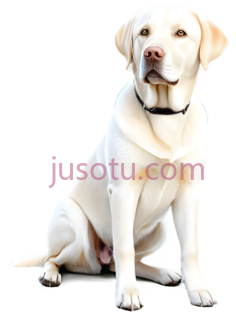 狗,坐姿,白色PNG