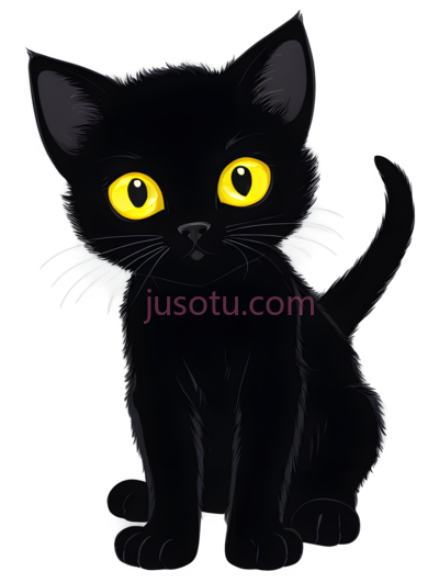 小猫,黄色眼睛, PNG