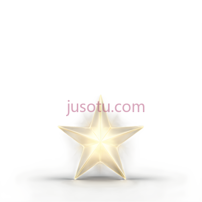 星星,发光,黄色, PNG