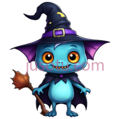 小精灵,卡通,蓝色PNG