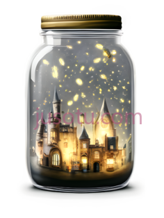 城堡,卡通,黄色PNG