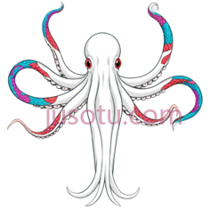 鱿鱼,彩色蛇,恐怖PNG