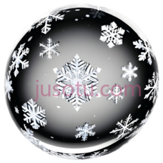 雪球,雪花图案,白色PNG
