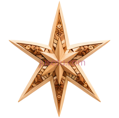 星形,雕刻,金色, PNG