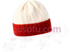 帽子,针织,白色,红色PNG