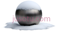 雪球,光滑光泽,银色PNG