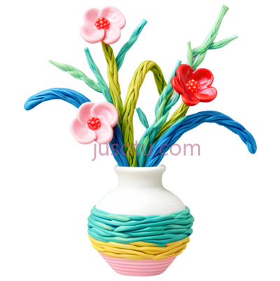 花瓶,白色,蓝色,绿色,黄色,粉色,红色, PNG