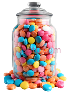 糖果,多彩,蓝色,粉色,黄色,橙色PNG