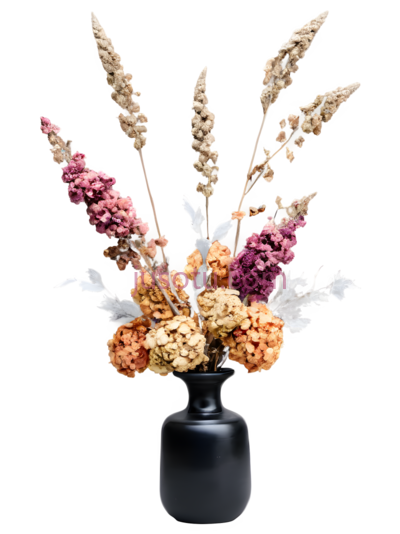 花,干花,紫色,橙色,黄色, PNG