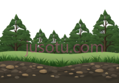 树木,草地,卡通,绿色,棕色PNG