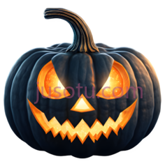 南瓜灯,雕刻,黑色,橙色PNG