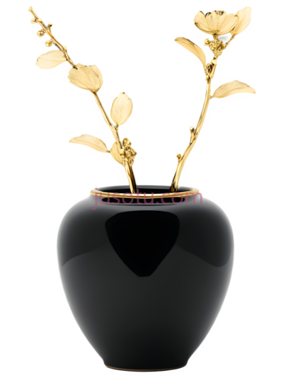 花瓶,现代,黑色, PNG