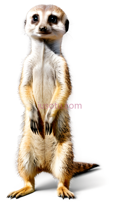 猫鼬,站立,白色,棕色, PNG