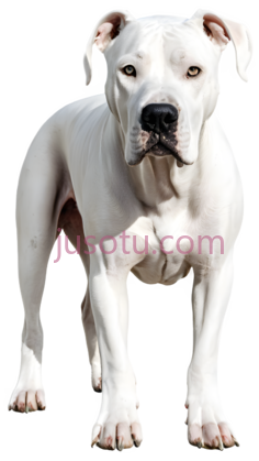 狗,站立,白色PNG