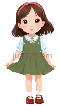 可爱小女孩, PNG