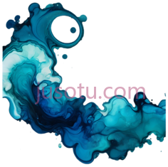 抽象图案,流动的,蓝色PNG