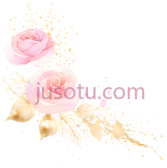 玫瑰,水彩画,粉色PNG