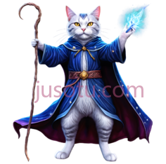 猫,魔法师,蓝色PNG