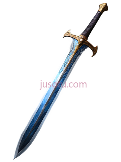 剑,装饰性武器,蓝色, PNG