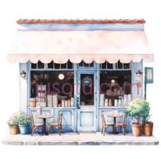 咖啡店外景PNG