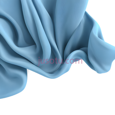 布料,流动,蓝色, PNG