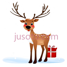 驯鹿,卡通,棕色,白色PNG