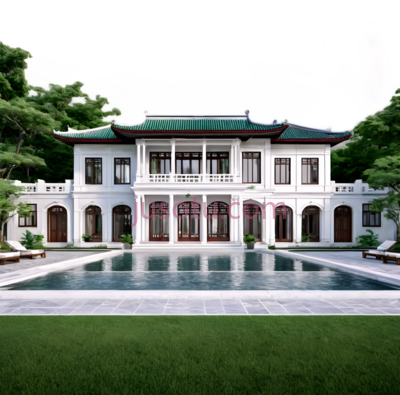 建筑,中式古典,白色,红色, PNG