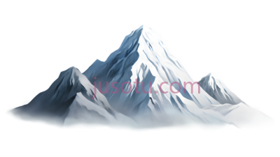 水墨画,山, PNG