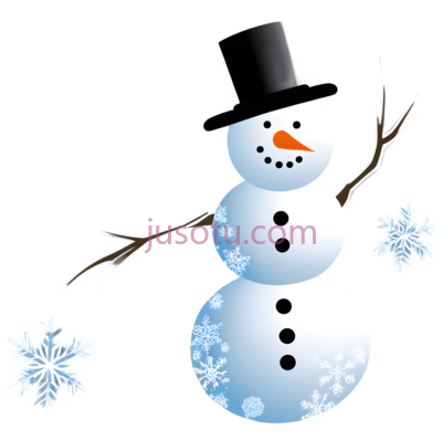 雪人,雪花, PNG