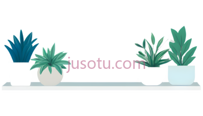 盆栽,植物,蓝色, PNG