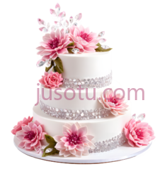 蛋糕,多层,白色,粉色PNG