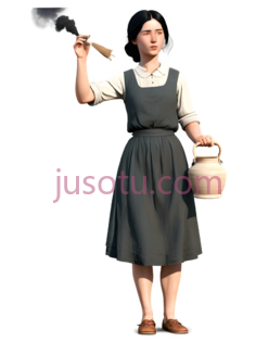 女性,瓷罐, PNG