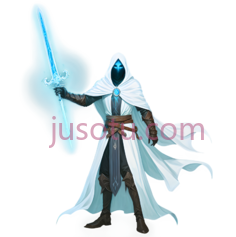 幽灵骑士,奇幻,白色,蓝色PNG