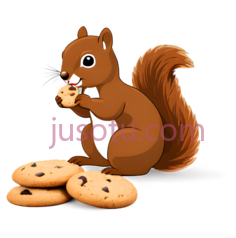 松鼠,卡通,棕色PNG