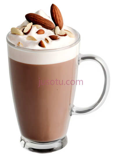 可可杯,杏仁奶,热巧克力,饮品, PNG