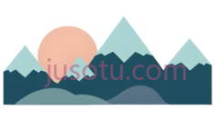 山脉,插画,蓝色, 白色, 橙色PNG