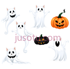 幽灵,南瓜灯,卡通,橙色PNG