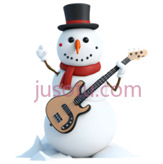 雪人,吉他PNG